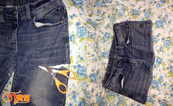 旧牛仔裤和旧T恤DIY耐用手提袋教程