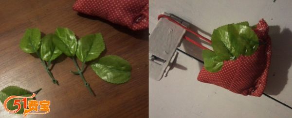 手工DIY小草莓环保袋兼挂饰教程