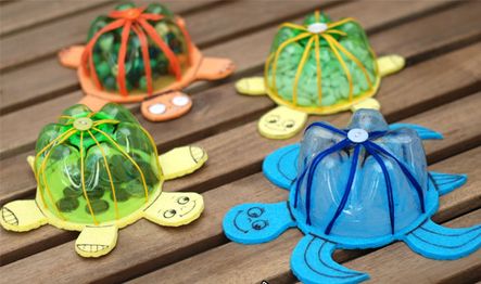 幼儿园手工：DIY海龟储蓄罐