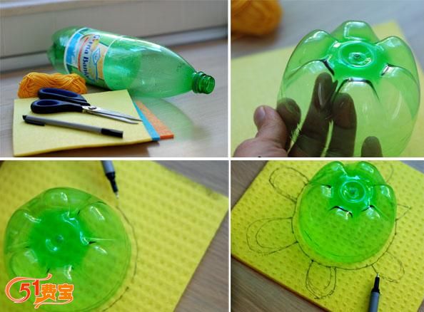 幼儿园手工：DIY海龟储蓄罐