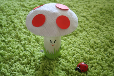 儿童手工课：DIY超级玛丽游戏里的小蘑菇