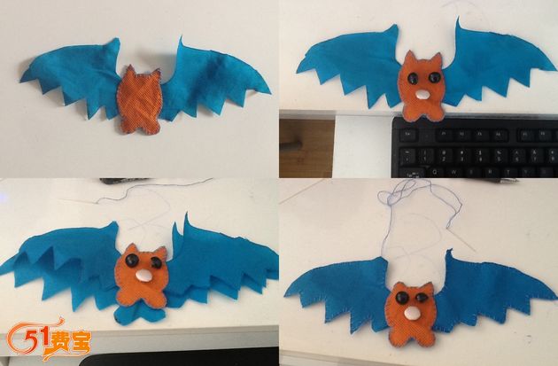 用环保袋DIY做蝙蝠侠玩具