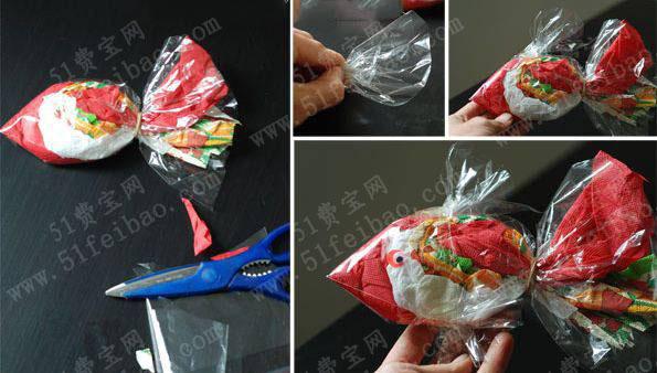 废塑料袋回收利用diy儿童手工热带鱼