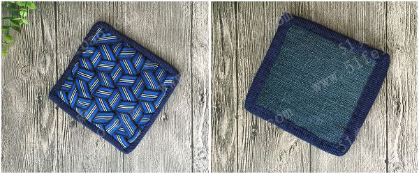 隔热垫diy方法,废物利用做编织杯垫