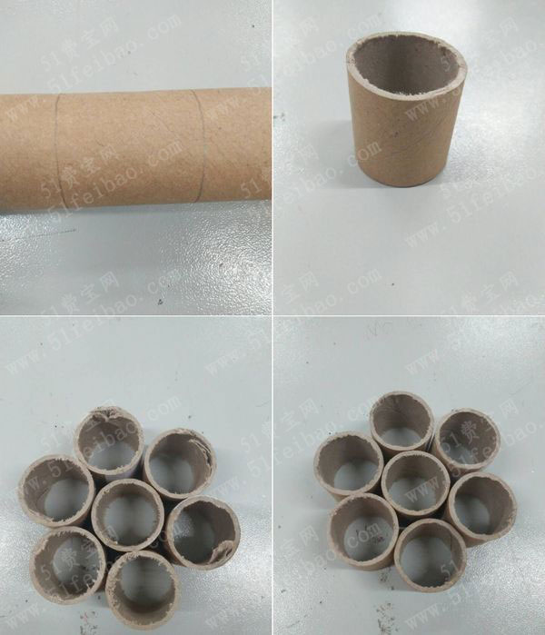 变废为宝使用卫生巾用完的卫生纸纸筒,自己动手做一个美美哒首饰盒,有
