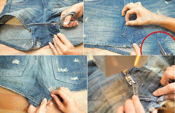 穿旧的牛仔裤怎么拿来打造质感系手提袋