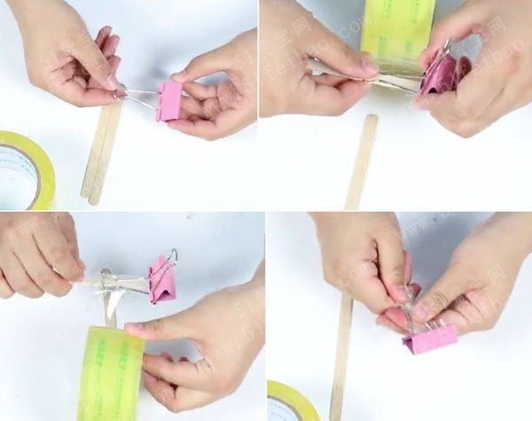 长尾夹应用创意做diy小镊子 - 废物利用手工diy小制作 - 51费宝网