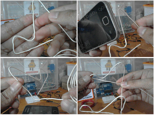 一根废铁丝diy手机横放支架