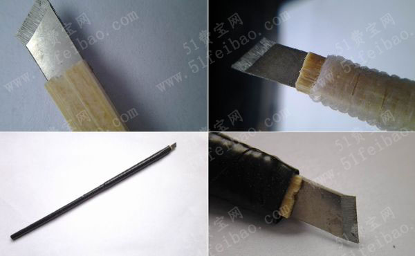 废旧筷子diy业余手工会用到的自制刻刀