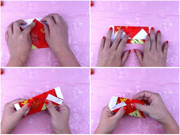 用旧红包袋diy摺纸萌萌哒财神爷