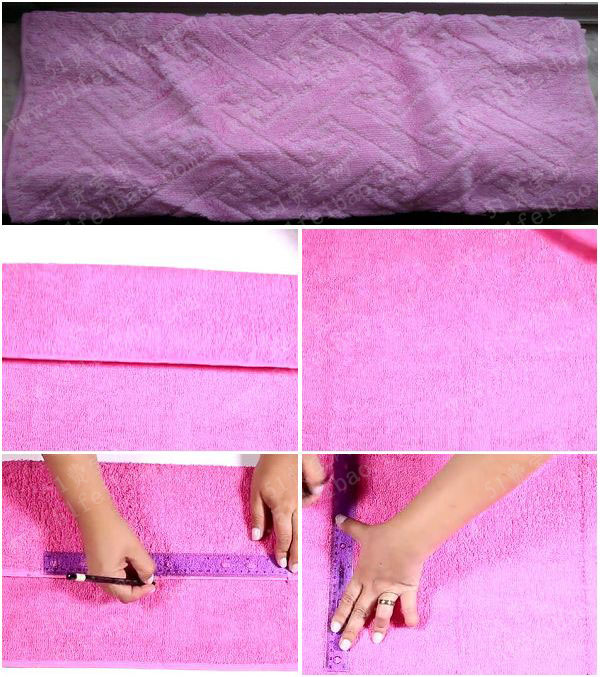 用旧毛巾做个旅行洗漱包 - 废物利用手工diy小制作 - 51费宝网(繁体版