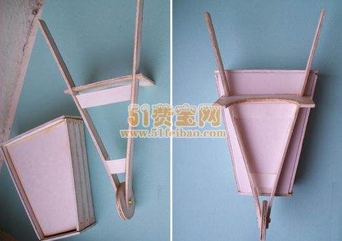 独臂三轮花车个性礼盒的做法