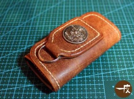 怎么利用皮革DIY手工钥匙包
