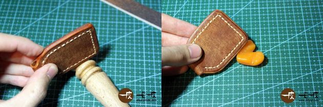 怎么利用皮革DIY手工钥匙包