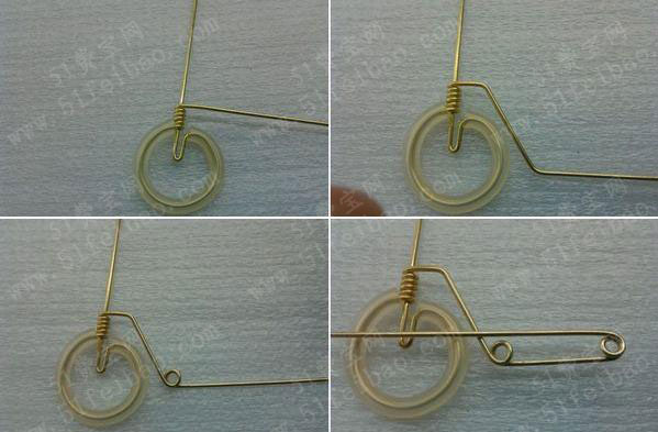 教你如何利用铜丝做逼真的迷你自行车 