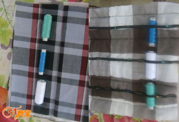 手工DIY缝衣线收纳包教程
