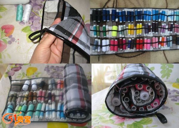 手工DIY缝衣线收纳包教程