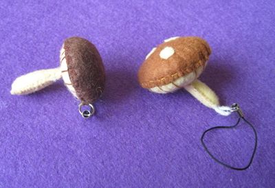 手缝不织布小蘑菇制作教程