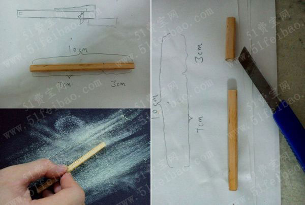 利用筷子做袖珍弩机制作教程