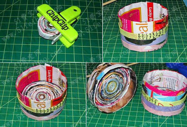 旧报纸有新用途 玩转报纸做闲置收纳 - 废物利用手工diy小制作 - 51费