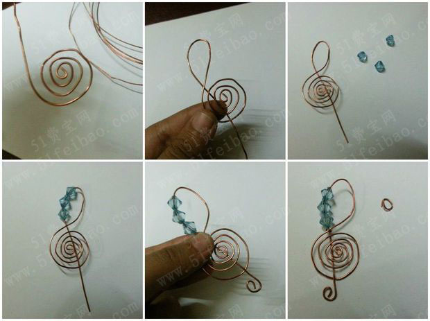 金属丝编织入门小制作九个小挂件基础教程
