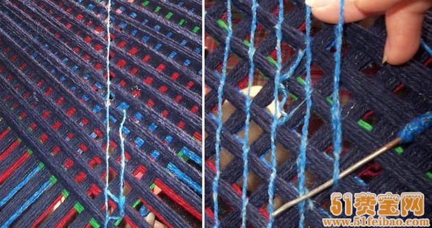 怎么利用废旧毛线编织地毯和坐垫