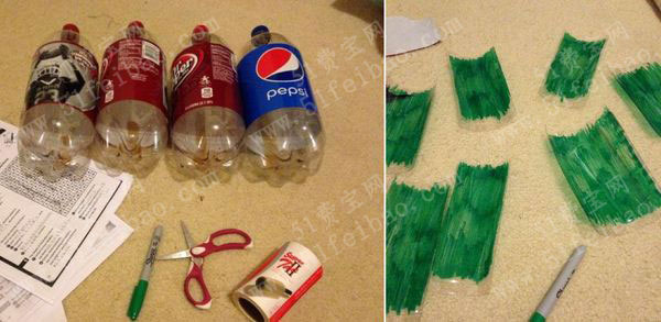 可乐罐diy塑料圣诞树diy教程