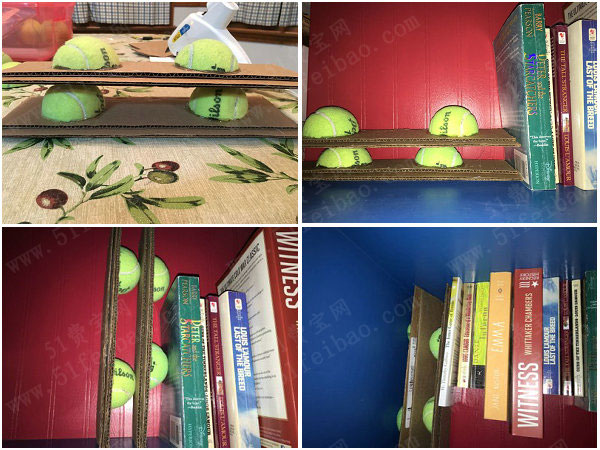 然后你可以在书架上试试这个自制书挡的效果如何,虽然其貌不扬,但是用