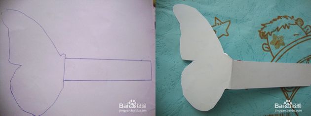 DIY会动的纸蝴蝶玩具教程