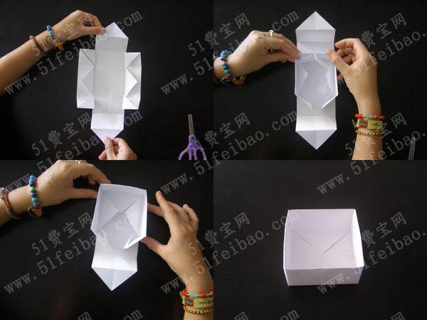 怎么折纸手工做垃圾盒教程图解