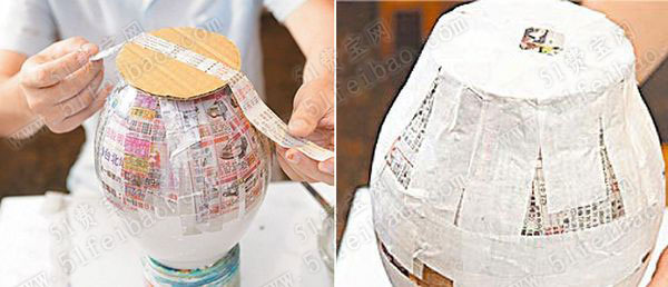 废纸变艺术 混凝纸浆小盆做法教程