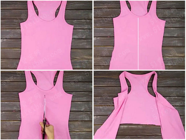 过时背心几分钟diy性感裹胸背心