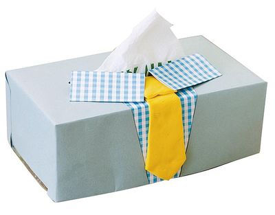 创意巧做父亲节小礼物 diy衬衫纸巾盒
