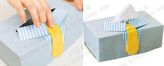 创意巧做父亲节小礼物 diy衬衫纸巾盒