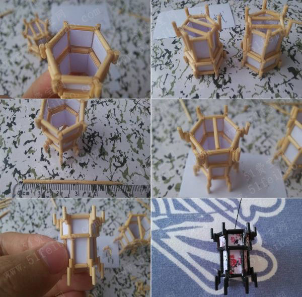 diy牙签迷你宫廷灯教程 - 废物利用手工diy小制作 - 51费宝网(繁体版)