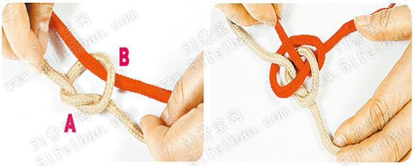 巧用购物袋提手绳编织制作基本手法