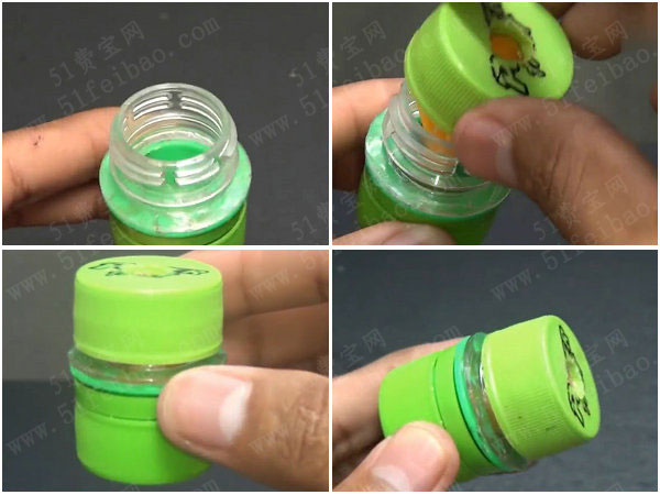 自制开学文具瓶盖削笔刀