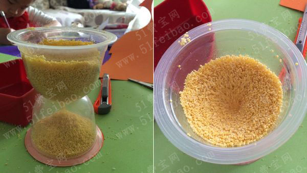 旧物利用简易diy小米沙漏