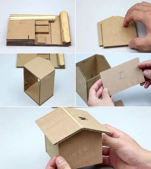 手工制作房屋储币盒详解步骤教学