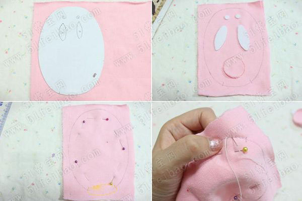 自制萌物小兔鼠标枕|DIY鼠标手枕