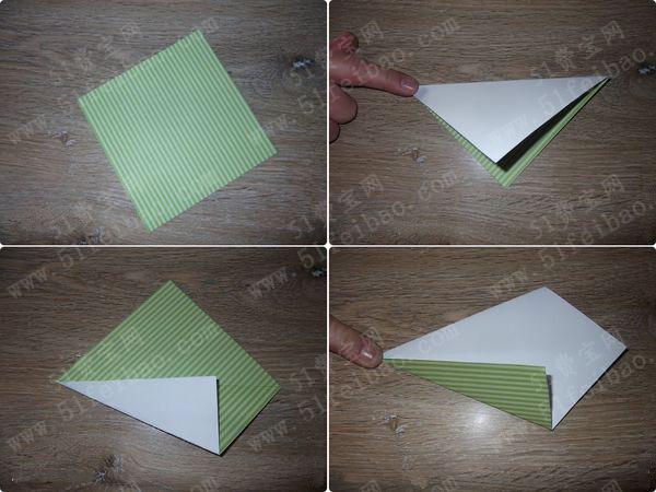 用包装纸做折纸相架图解教程