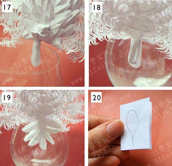 教你如何做剪纸立体孔雀
