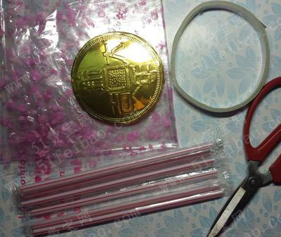 金币巧克力包装纸diy黄金玫瑰花