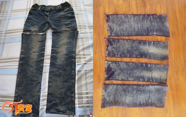 旧牛仔裤如何改造夏装两件套