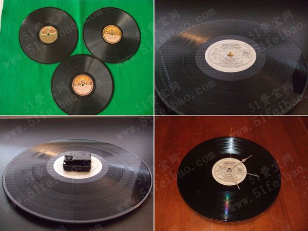 旧唱片改造装饰性时钟制作教程