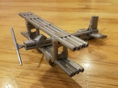 废纸小制作:diy卷纸棒小飞机模型