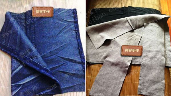 旧裤子废物利用小常识:diy新学期课本书套