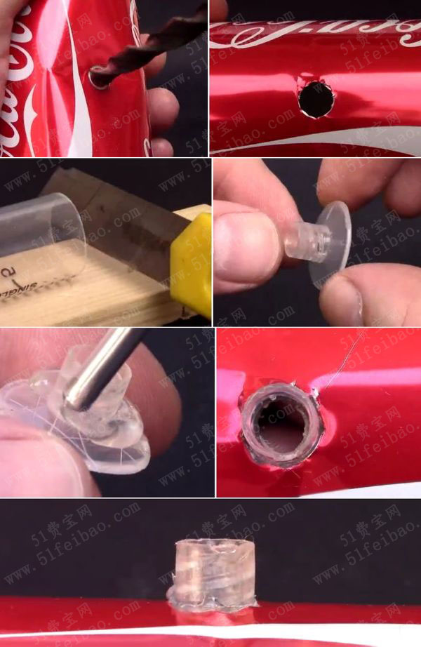 教你如何使用易拉罐diy鱼缸氧气泵 - 废物利用手工diy小制作 - 51费宝