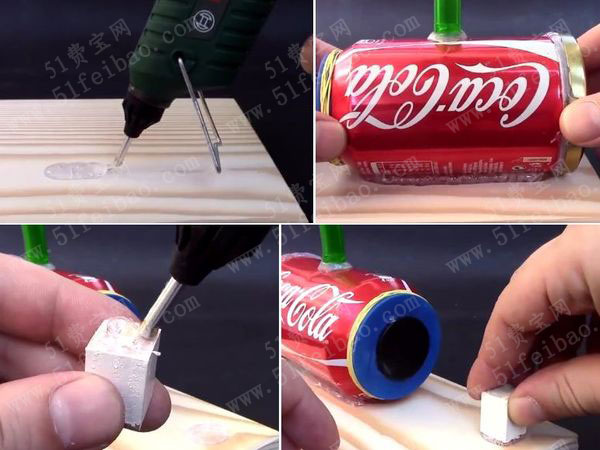 教你如何使用易拉罐diy鱼缸氧气泵 - 废物利用手工diy小制作 - 51费宝