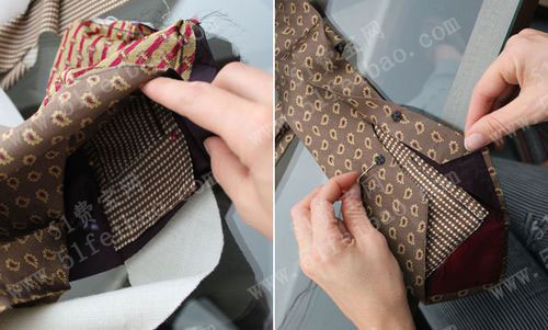 如何改造旧领带制作diy个性钱包
